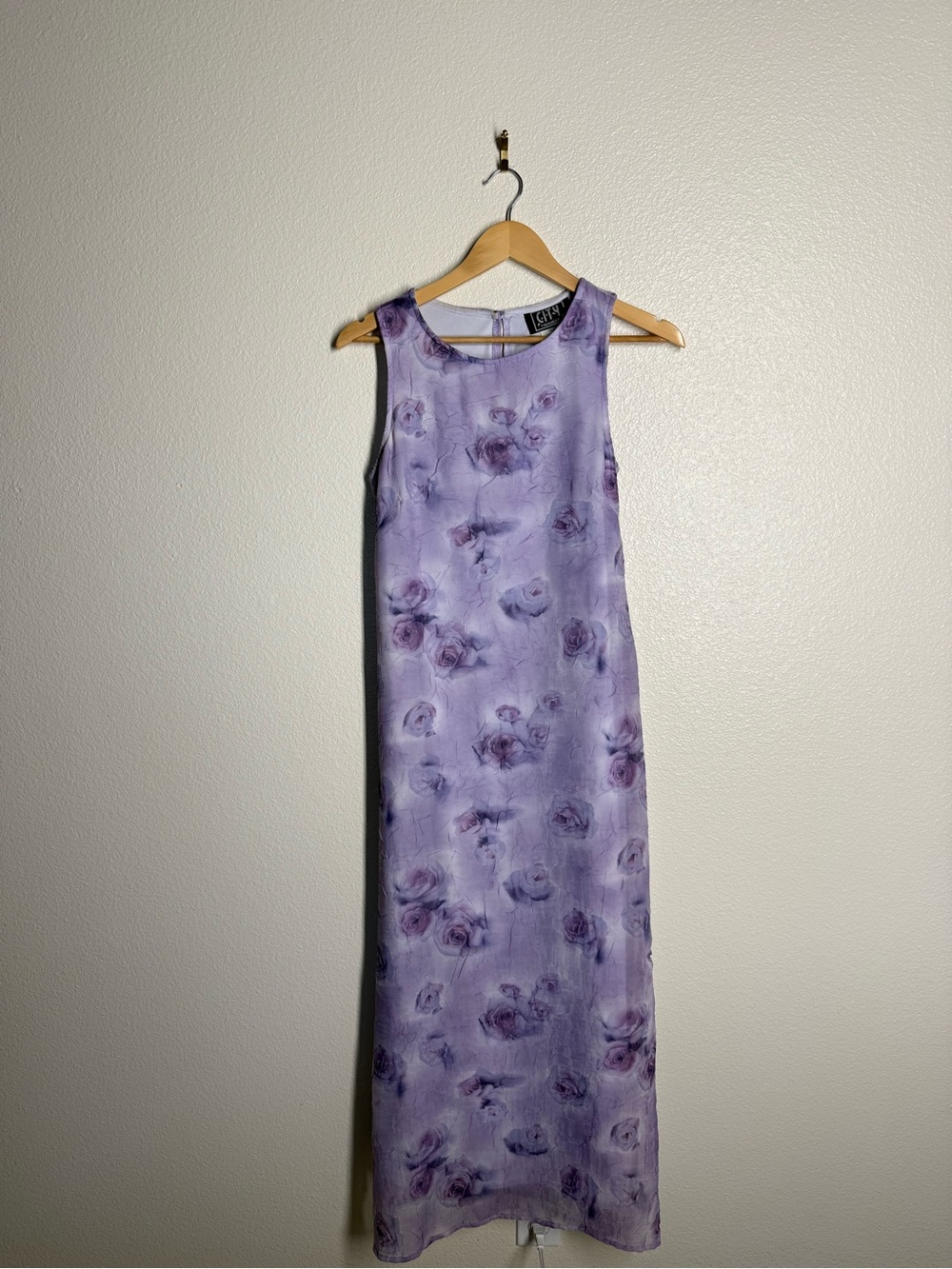 City Triangles Lavender Floral Sleeveless Maxi Dress